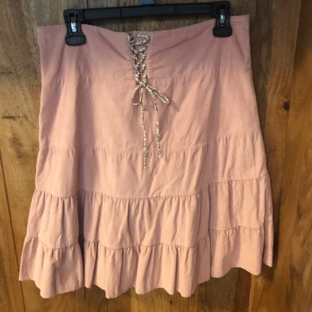 American Eagle pleated corduroy skirt